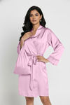 Zivame Luxe Satin 5 Pc Sleep Set - Bridal Rose — thumbnail 5